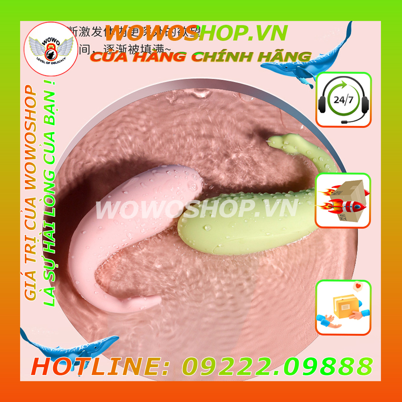 Đồ Chơi Người Lớn-Dụng Cụ Tình Yêu-Đồ Chơi Của Nữ-Shop BCS-Trứng Rung Tình Yêu-Cá Voi-Shop Đồ Chơi Người Lớn Quận 7