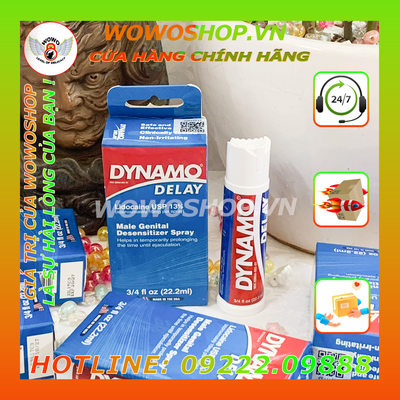Thuốc Xịt Kéo Dài Thời Gian-Thuốc Xịt Lâu Ra-Kéo Dài Thời Gian Quan Hệ-Chai Xịt Dynamo Delay-Shop Bao Cao Su Quận 12