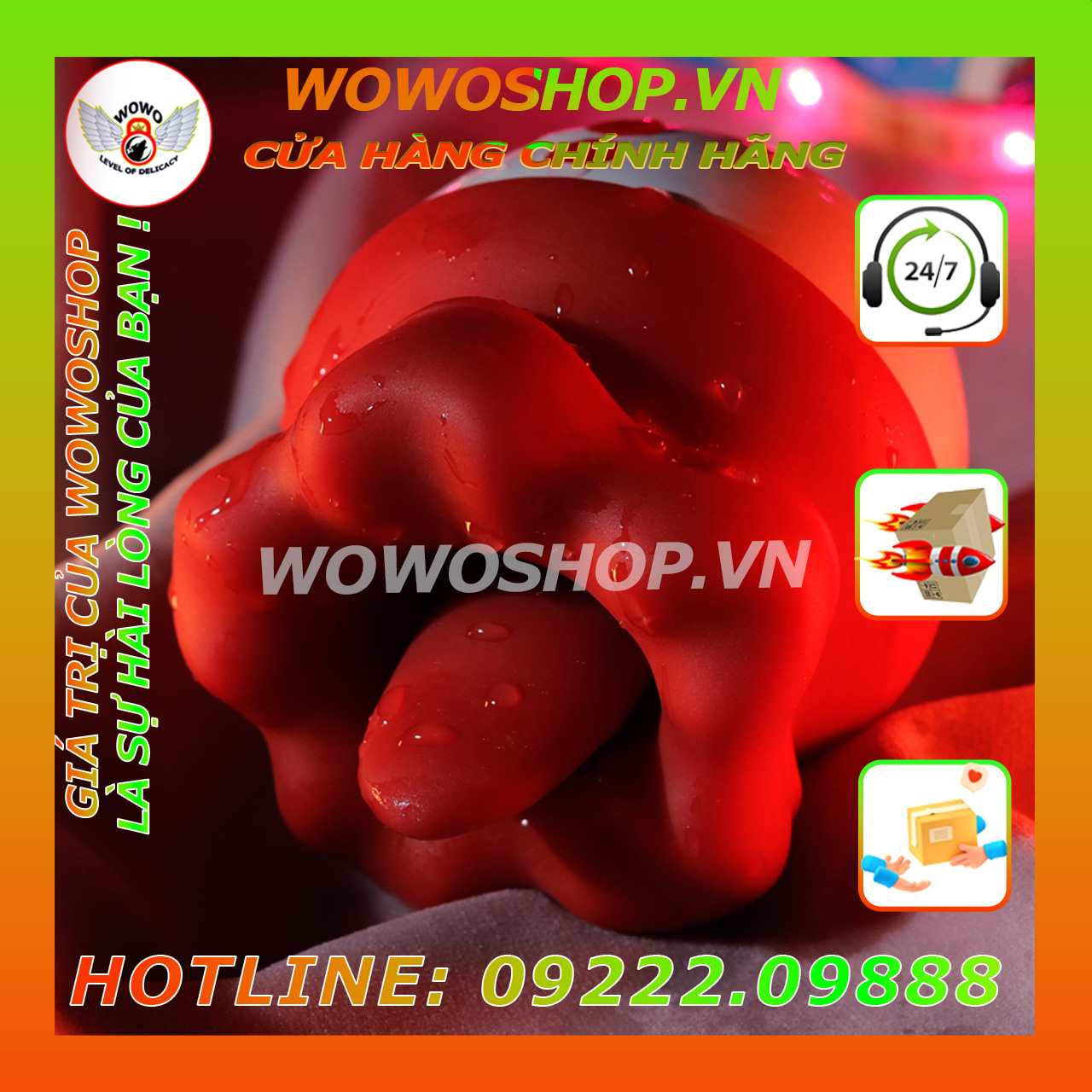 Đồ Chơi Người Lớn-Dụng Cụ Tình Yêu-Đồ Chơi Nữ-Shop Đồ Chơi-Lưỡi Liếm Âm Đạo-Flowers Lips-Shop Đồ Chơi Người Lớn Quận 8