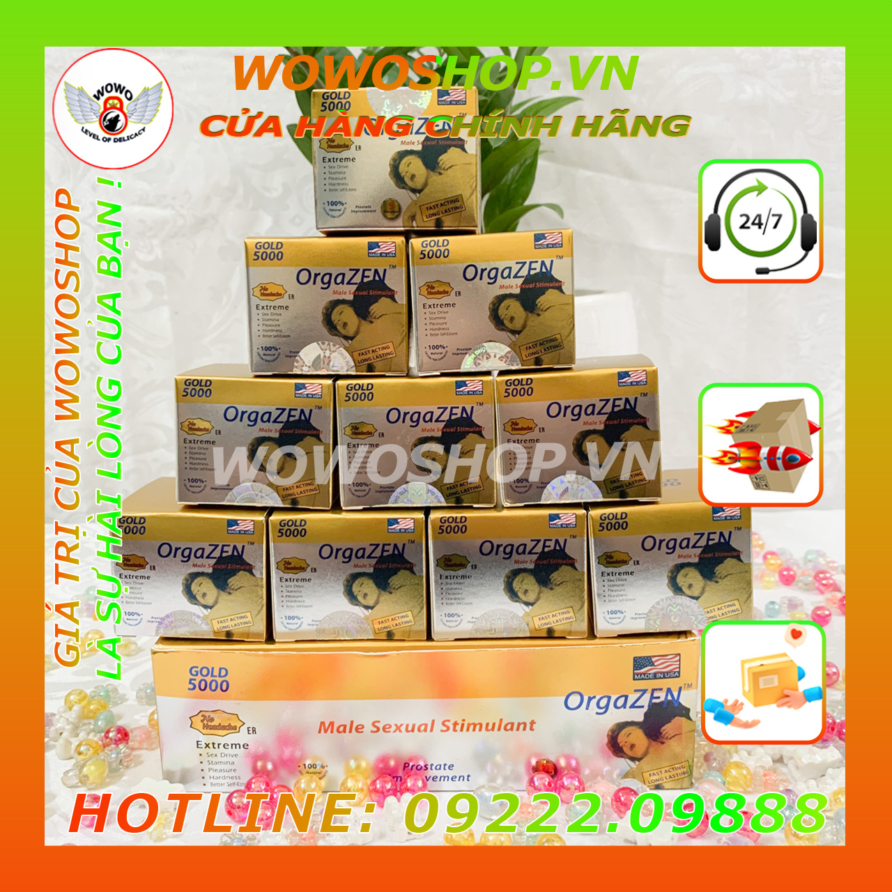 Thuốc Cường Dương-Thuốc Uống Cường Dương Mỹ-Thuốc Cường Dương Orgazen Gold 5000-Thuốc Làm Cứng Cu-Shop Bao Cao Su Quận 1