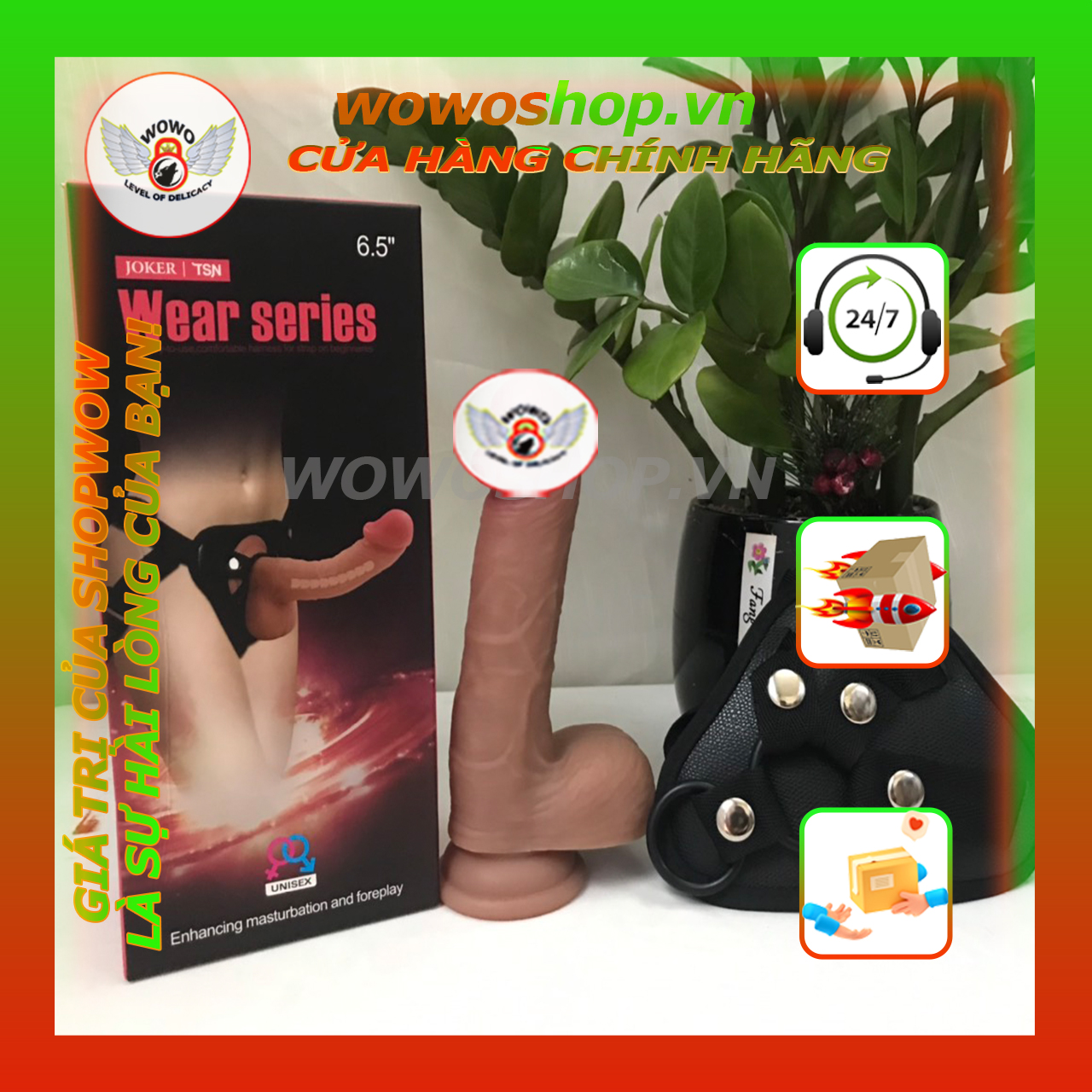 Đồ Chơi Người Lớn-Dương Vật Giả-Cu Giả Cho Les Có Dây Đeo-Quần Dương Vật-Wear Series-Shop Đồ Chơi Quận 2