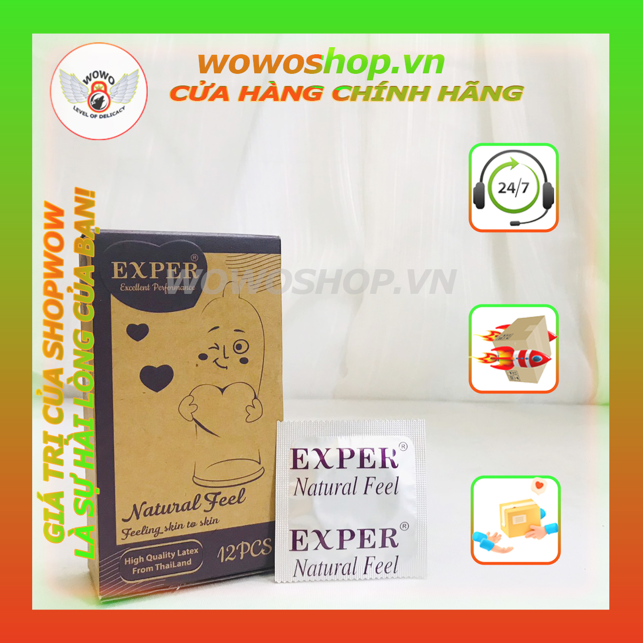 Bao Cao Su-Bao Cao Su Sài Gòn-Bao Cao Su TPHCM-Bao Cao Su Exper Natural Feel-Shop Bao Cao Su Quận 11-Wowoshop