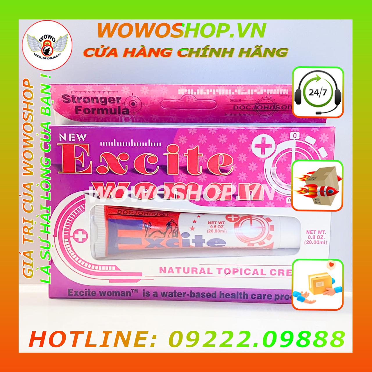 Gel Bôi Trơn KÍch Thích-Gel Tăng Khoái Cảm Nữ-Kích Thích Ham Muốn Tình Dục-Gel Excited Women-15Ml
