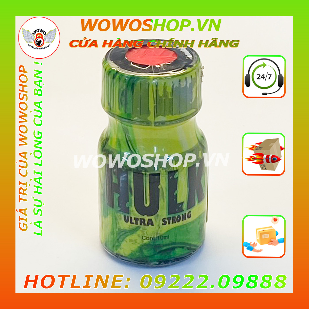 Popper-Chai Hít Popper-Popper Dành Cho Top Và Bot-Popper Jungle Juice-Hulk-10ML