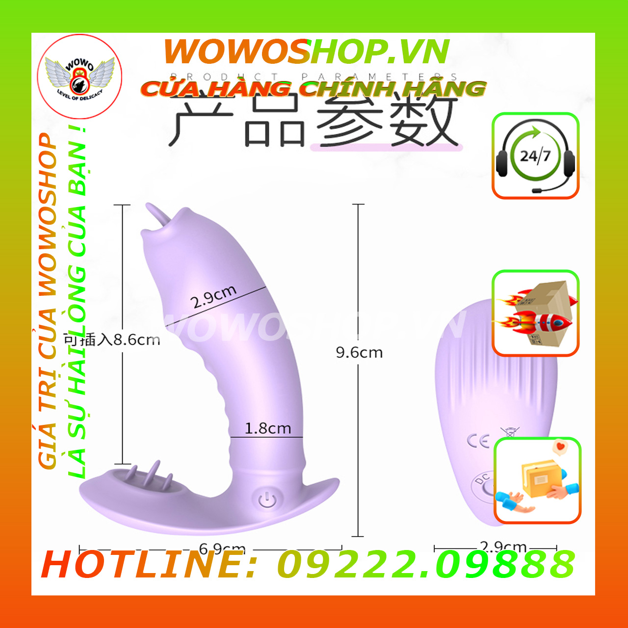 Đồ Chơi Người Lớn-Dụng Cụ Tình Yêu Nữ-Quần Chip Rung-Huang Ai-10 Chế Độ Rung-Chống Nước