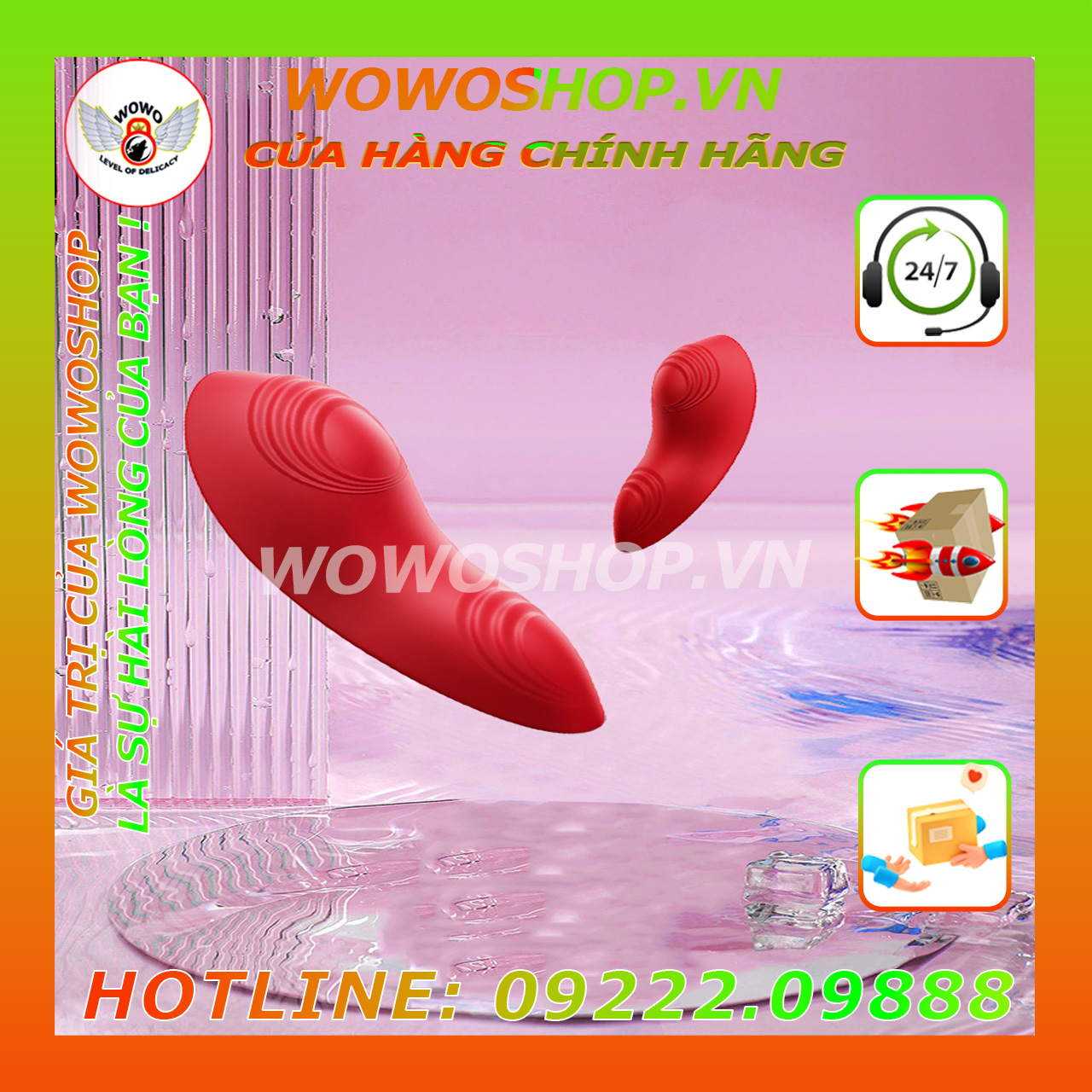 Đồ Chơi Người Lớn-Đồ Chơi Tình Yêu Nữ-Trứng Rung  2 Đầu-Quần Chip Rung-Geo Star-Rung 10 Chế Độ-Kết Nối Điện Thoại-Chống Nước