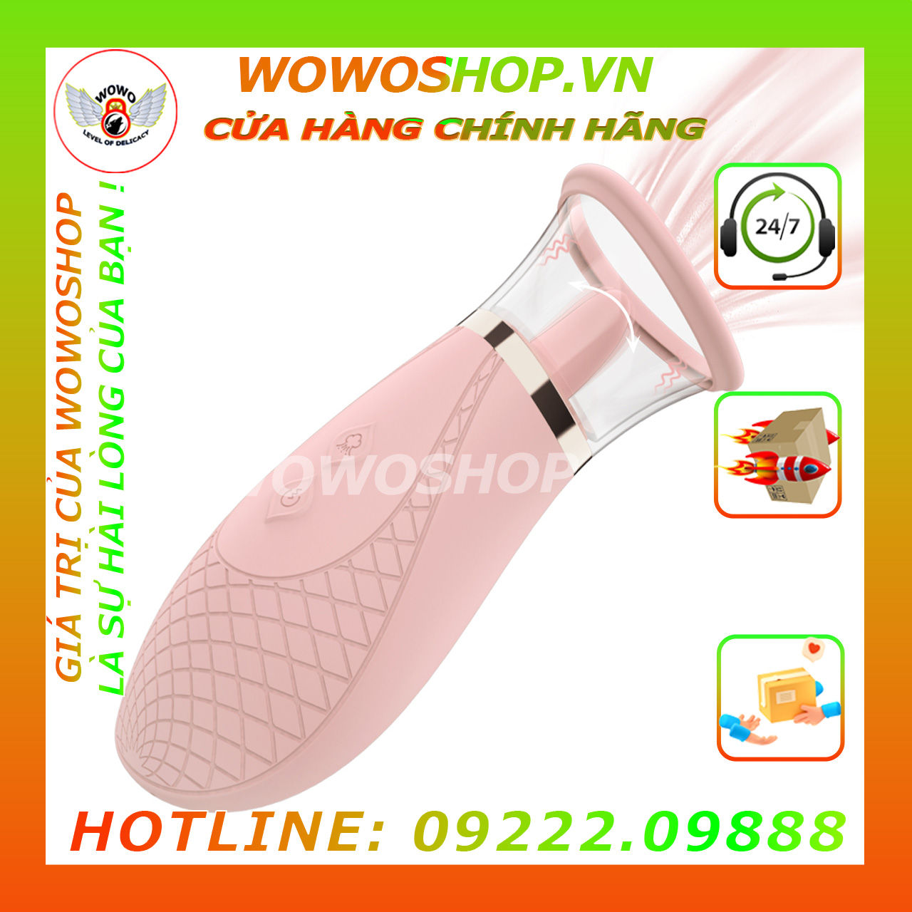 Đồ Chơi Người Lớn-Đồ Chơi Tình Yêu Nữ-Máy Massage Ngực-Lưỡi Rung Hút Liếm-Sweet Core S337-Rung Hút 9 Chế Độ-Chống Nước