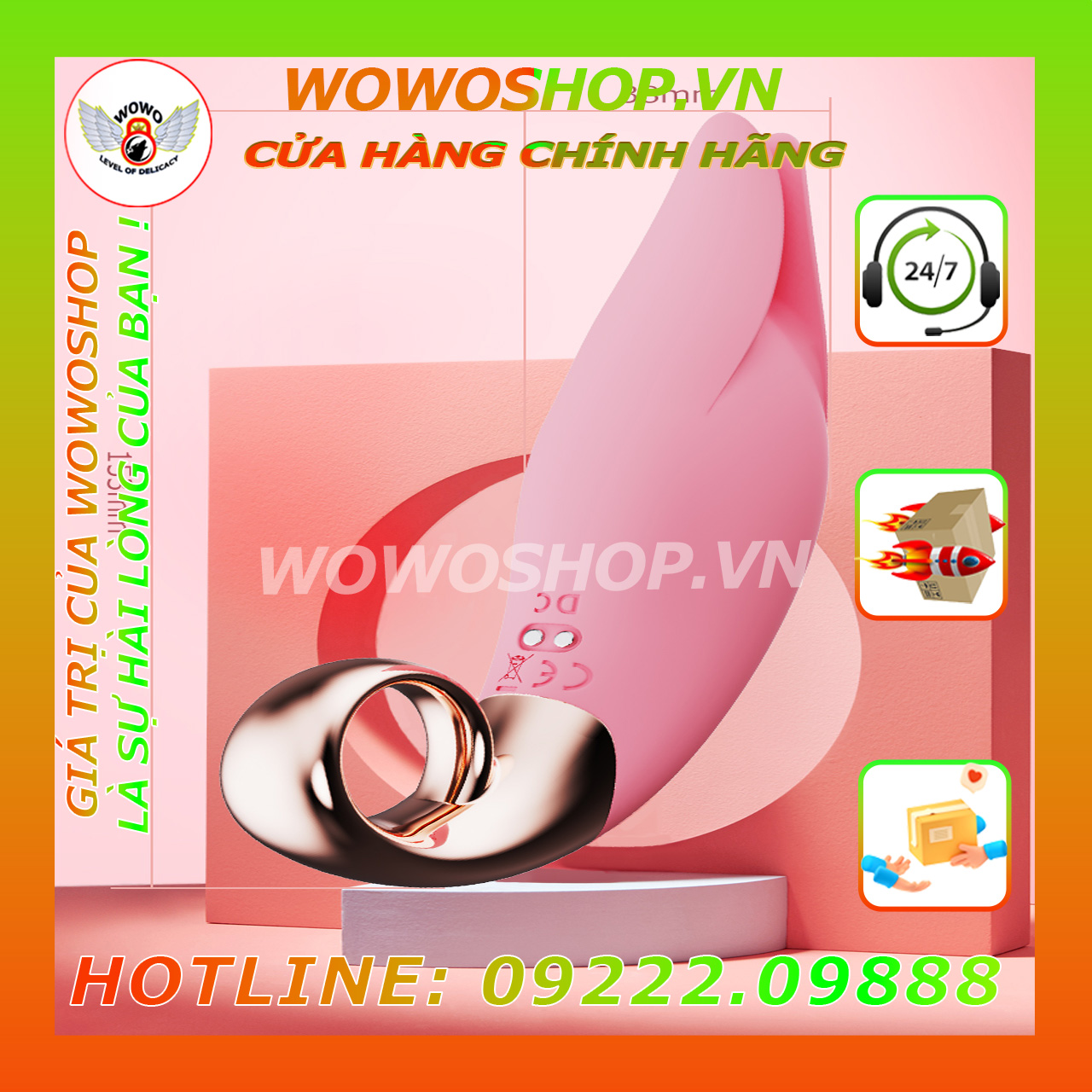 Đồ Chơi Người Lớn-Dụng Cụ Tình Yêu Nữ-Trứng Rung Tình Yêu-Kẹp Vú-Natasha-Rung 7 Chế Độ-Chống Nước