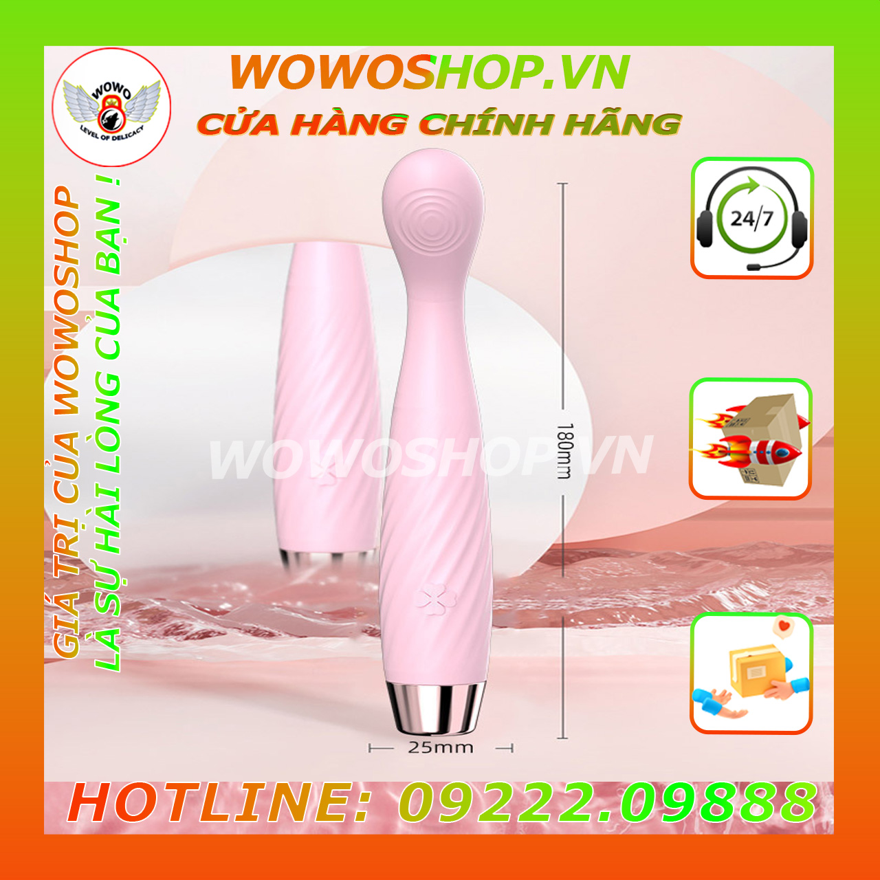 Đồ Chơi Người Lớn-Dụng Cụ Tình Yêu Nữ-Que Rung Tình Yêu-Ngón Tay Rung- Bút thời trang Goodp-10 Chế Độ Rung-Có Nhiệt-Chống Nước