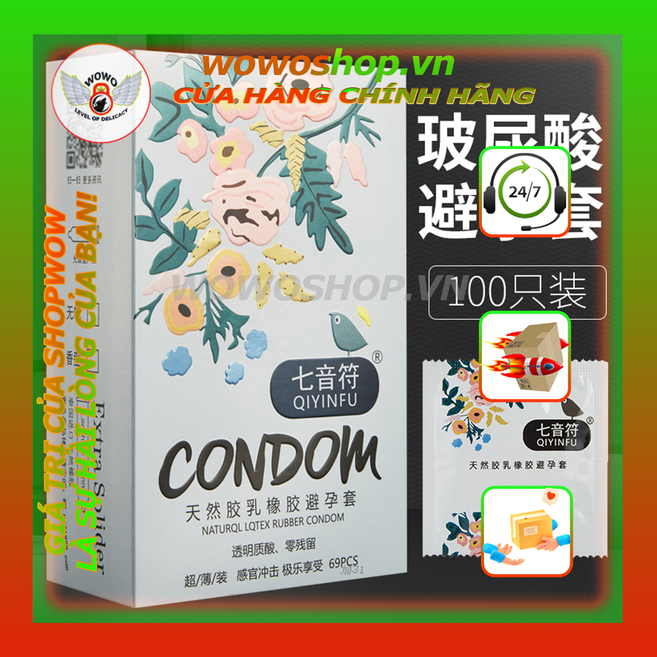 Bao Cao Su Gia Đình Qiyinfu siêu mỏng, nhiều dầu nhờn, Bao cao su tăng cảm xúc