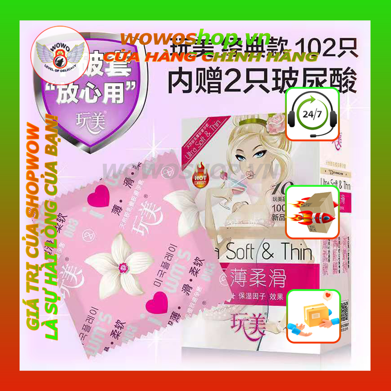 Bao Cao Su HA Ultra Soft & Thin, siêu mỏng, bổ sung dầu nhờn, bao cao su gia đình