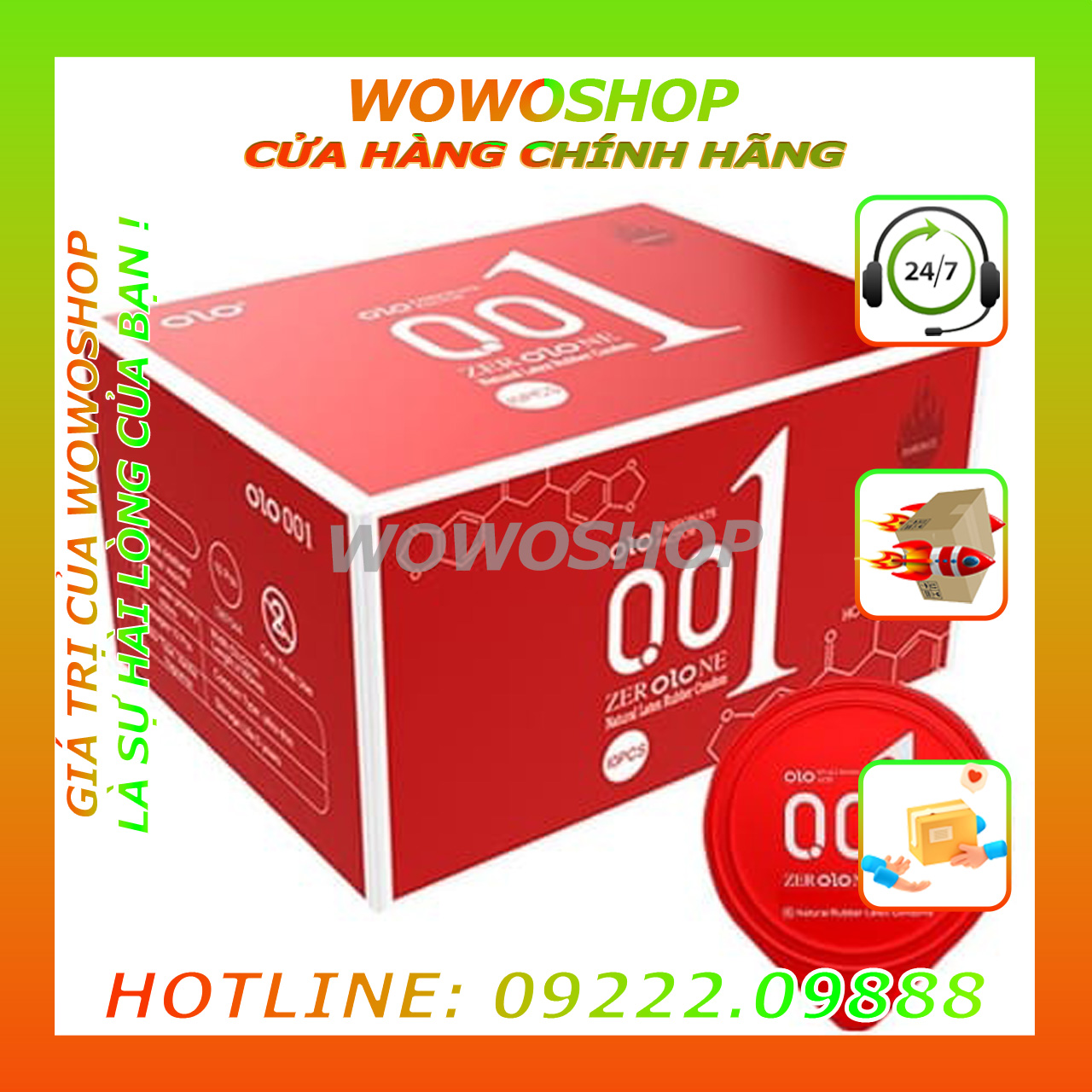 Bao Cao Su-Bao Cao Su Siêu Mỏng-Bao Cao Su Olo 001 Passionate Factor-Siêu Mỏng 001Mm-Cảm Giác Nóng Ấm-Không Kích Ứng-Hộp/10 Cái
