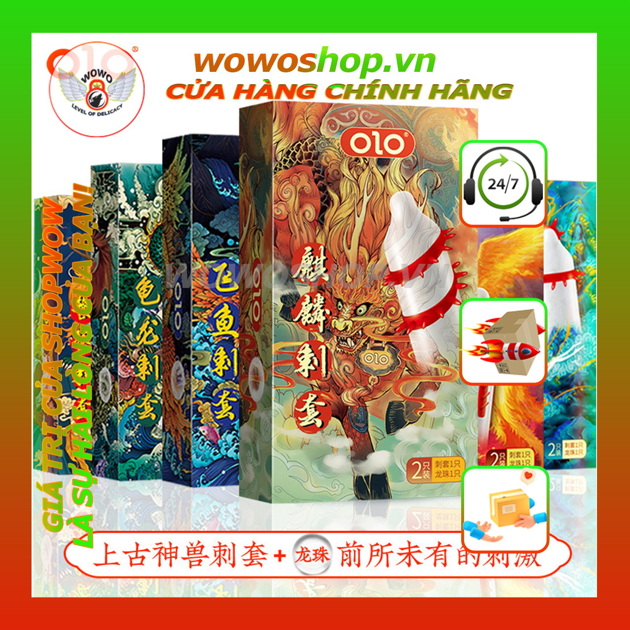Bao Cao Su Gai OLO-Bao Cao Su Có Gai-Bao Cao Su Gai-Bcs Có Gai-Bcs Gai-1 Bao Gai 1 Viên Bi-Combo/5 Cái