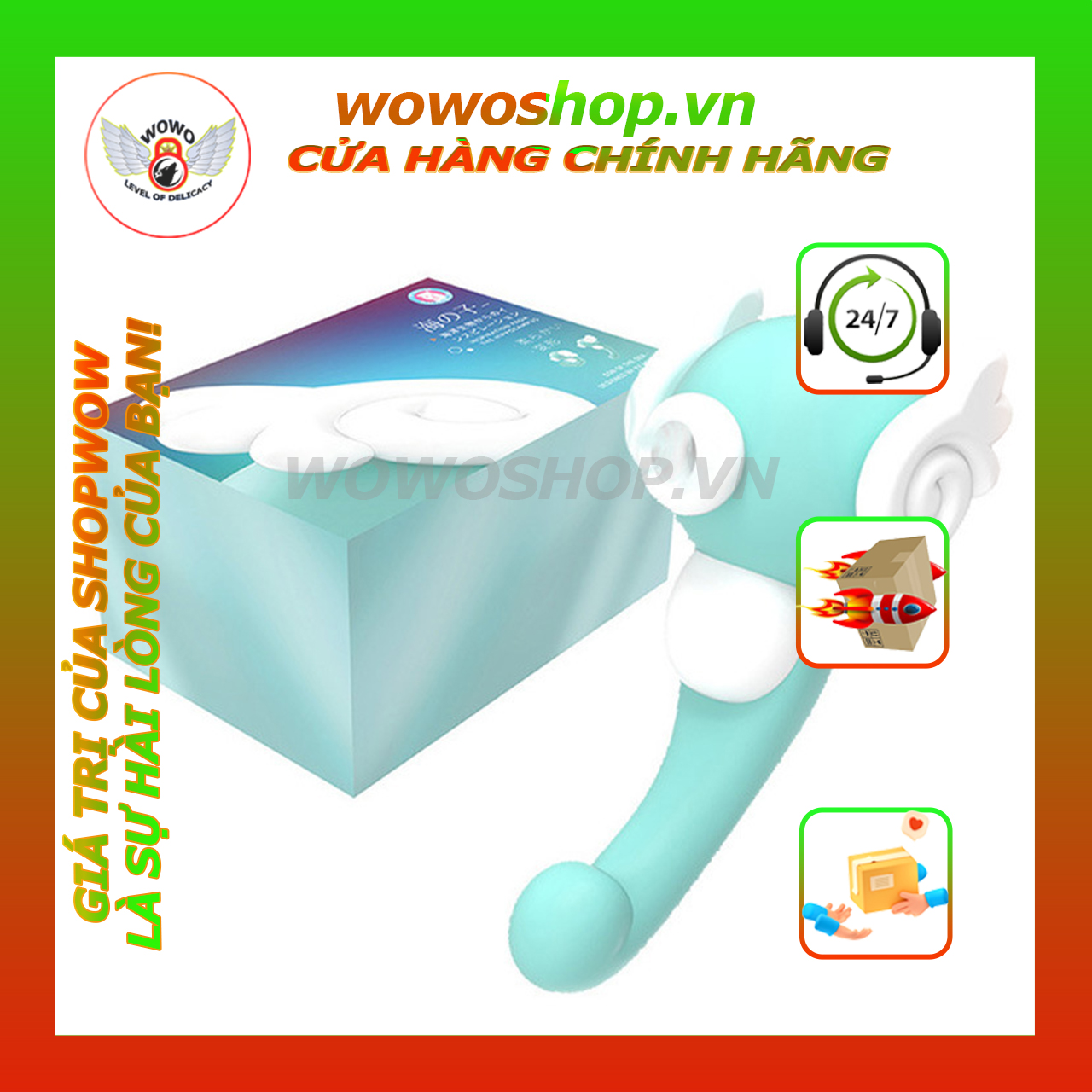 Đồ Chơi Người Lớn-Máy Rung Cá Ngựa YY Horse-Rung Hút Cực Mạnh-Dụng Cụ Tình Yêu