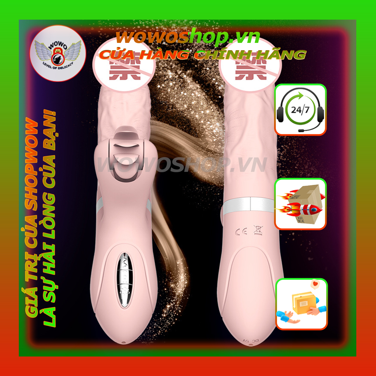 Dương Vật Giả Cầm Tay Đa Chế Độ Mars - Có nhánh rung - Dụng Cụ Tình Yêu Nữ