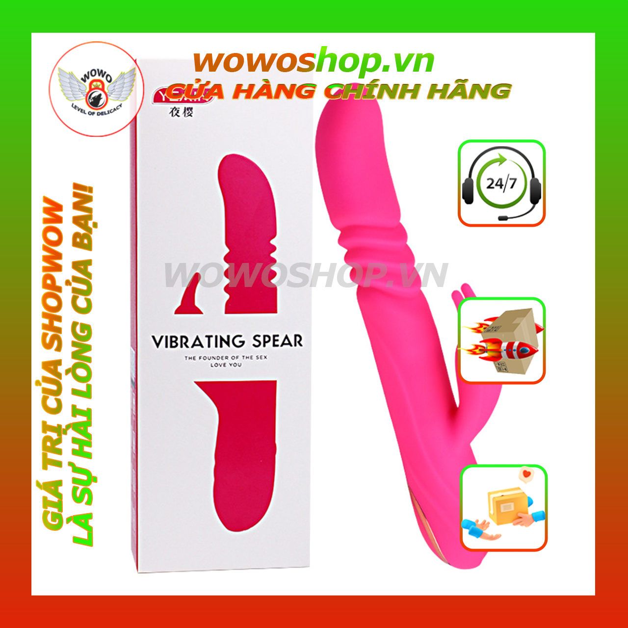 Đồ Chơi Người Lớn-Dương Vật Giả Cao Cấp-Yeain YY604-Rung-Thụt-Ngoáy-Có Nhiệt-Dụng Cụ Tình Yêu