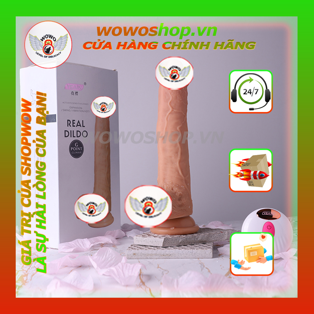 Đồ Chơi Người Lớn-Dương Vật Giả-Dương Vật Giả Hít Tường Yeain YY919-Rung-Thụt-Ngoáy-Dụng Cụ Tình Yêu