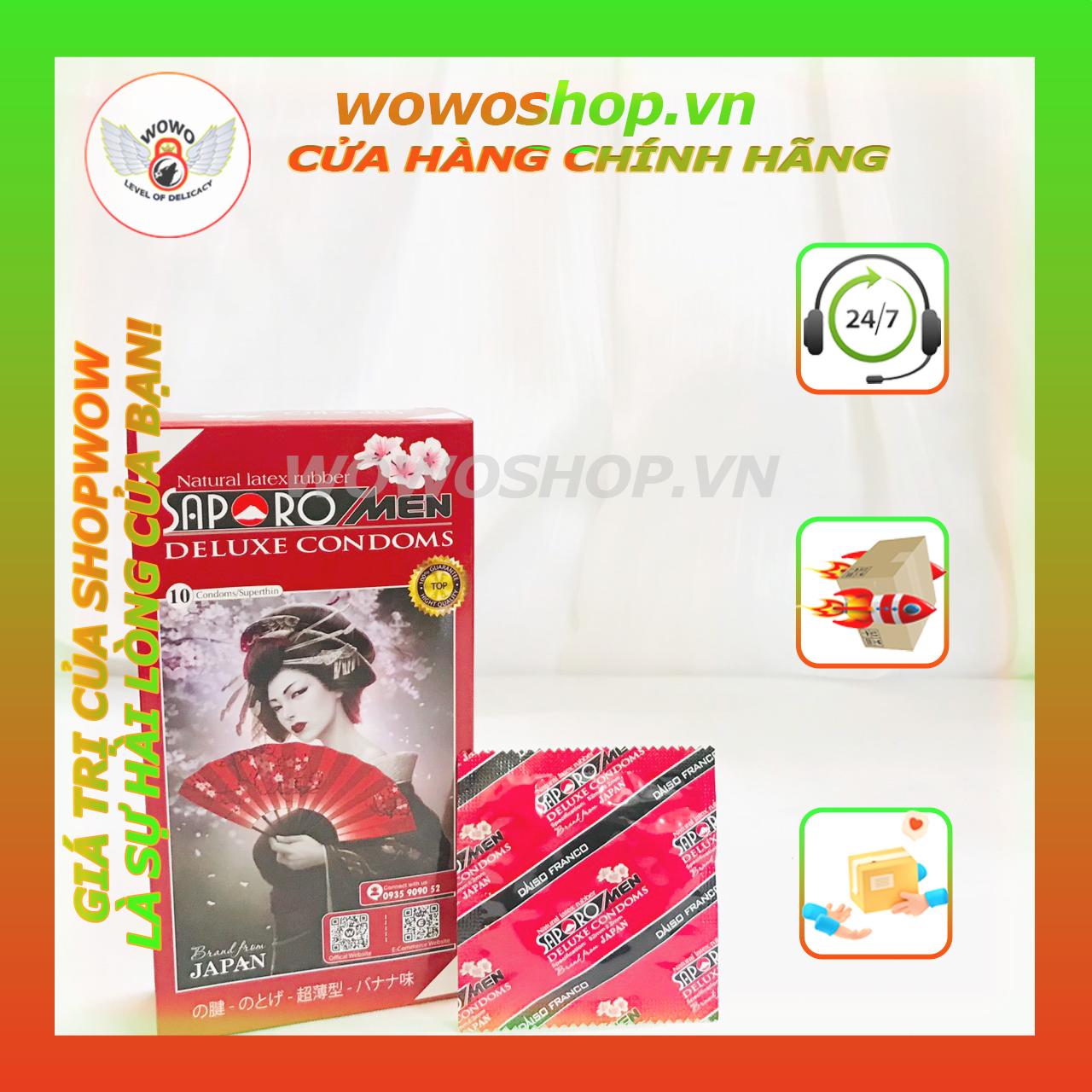 Bao Cao Su-Bao Cao Su Siêu Mỏng-Bao Cao Su Saporo Men Superthin-Siêu Mỏng-Truyền Nhiệt Nhanh