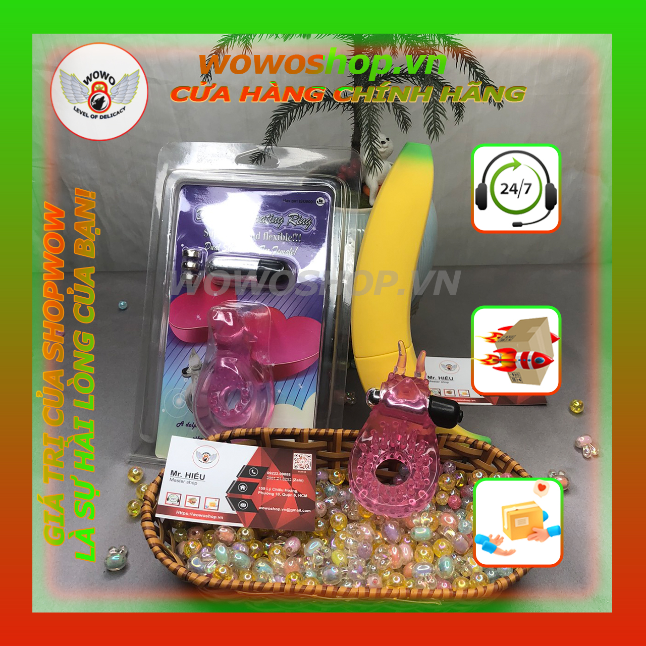 Vòng Đeo Dương Vật-Vòng Rung Dương Vật-Vòng Rung 3 Kiểu-Đồ Chơi Kích Thích Nữ-Đồ Chơi Người Lớn